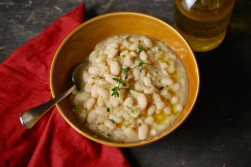 Simple White Beans with Rosemary and Garlic via Relishing It
