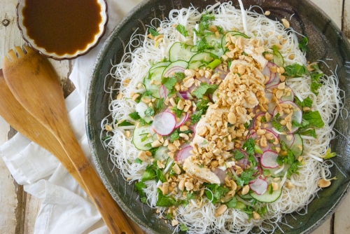 Healthy Brown Rice Noodle Salad | Relishing It